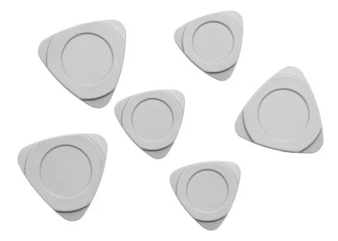 A set of six triangular shaped objects 写真素材