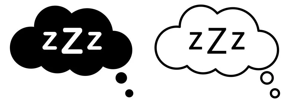 Set of sleep rest icon Stock Illustration