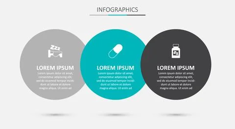 Set Sleeping pill, Time to sleep and . Business infographic template. Vector Stock Illustration