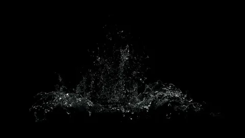 Set Slow Motion Water Splash Stock Footage 84118229