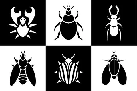 Set with small animals Stock Illustration