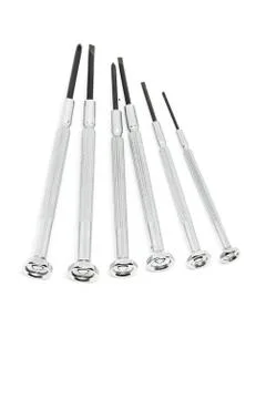 A set of small screwdrivers. Stock Photos