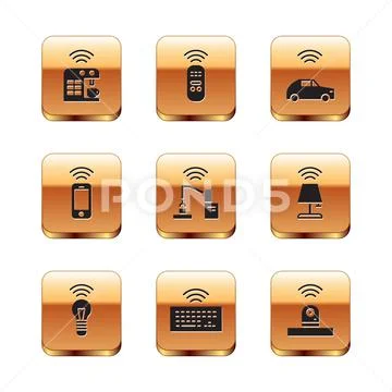 Set Smart coffee machine, light bulb, Wireless keyboard, Robotic robot ...