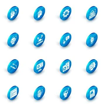 Set Smart glasses, Robot, Error in robot, Soldering iron, Robotic arm facto.. 스톡 일러스트