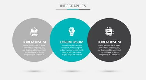 Set Smart glasses on spectacles, Cloud database and Processor CPU. Business Stock Illustration