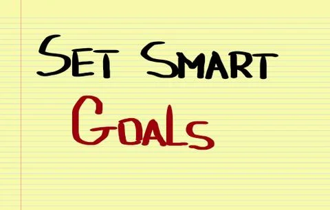 Set Smart Goals Concept Stock Illustration