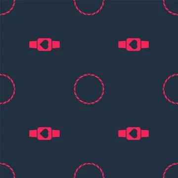 Set Smart watch and Bicycle wheel on seamless pattern. Vector 스톡 일러스트