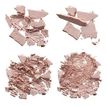 Set of smears on white background Stock Photos