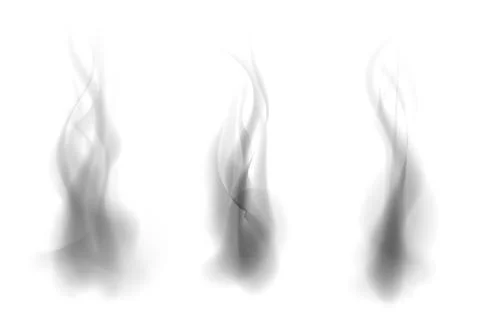Set of smoke Stock Illustration