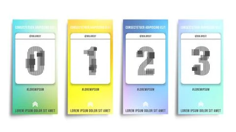 Set of smooth color gradient stories background Stock Illustration