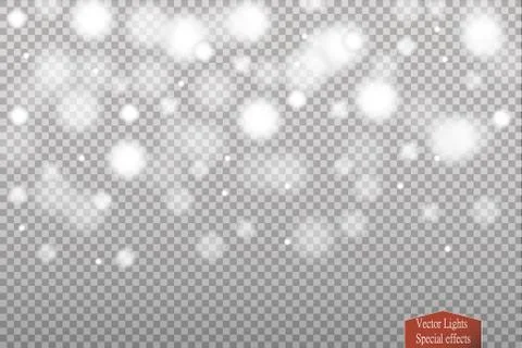Set of snow icicles isolated on transparent background. Vector illustration Stock-Illustration