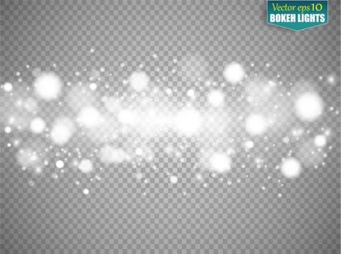Set of snow icicles isolated on transparent background. Vector illustration Stock-Illustration