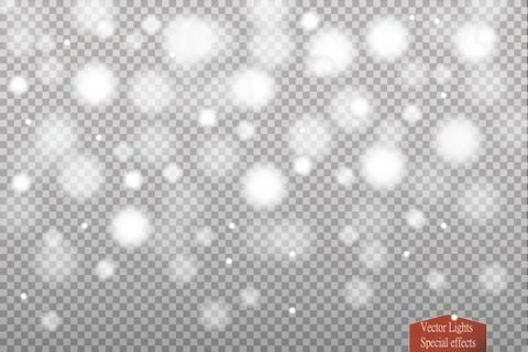 Set of snow icicles isolated on transparent background. Vector illustration Stock-Illustration