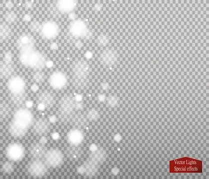 Set of snow icicles isolated on transparent background. Vector illustration Illustrazione stock