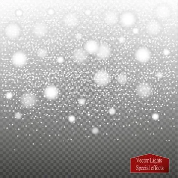 Set of snow icicles isolated on transparent background. Vector illustration Stock-Illustration