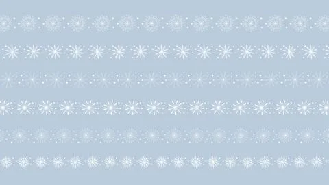 Set of snowflake dividers vector graphic Stock Illustration