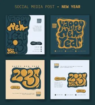 Set of social media post template in green yellow and white design with car.. Stock Illustration