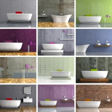 Set of sofas in modern Interior design 스톡 일러스트