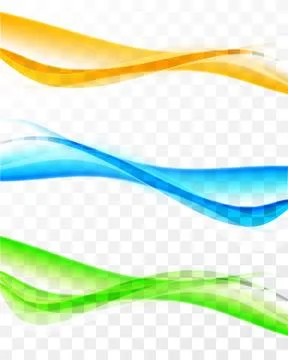 Set of soft colorful banners Stock Illustration