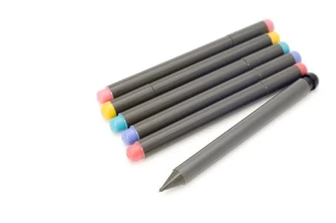 Set soft-tip pen Stock Photos