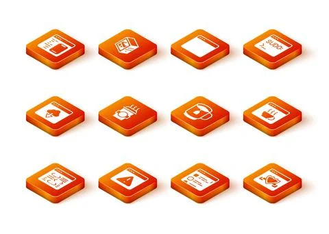 Set Software, Browser with exclamation mark, Cloud technology data transfer イラスト素材