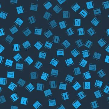 Set Software, Browser files, Search engine and Code terminal on seamless pa.. Stock Illustration