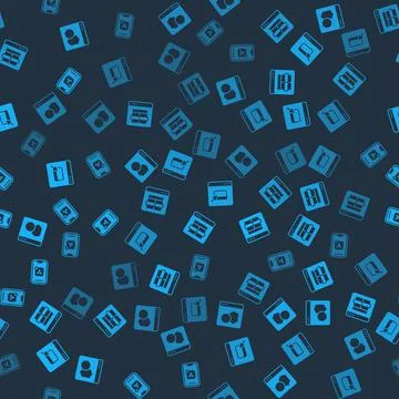 Set Software, MySQL code, Browser files and Mobile Apps on seamless pattern Stock Illustration