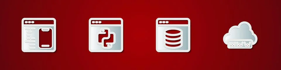 Set Software, Python programming language, Server, Data, Web Hosting and Illustration