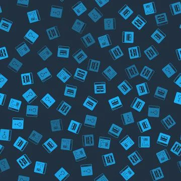 Set Software, Search engine, MySQL code and on seamless pattern. Vector Stock Illustration