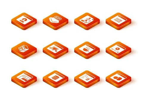 Set Software, Server, Data, Web Hosting, Computer, Browser with shield, and Stock Illustration