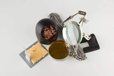 Set for soldering Stock Photos