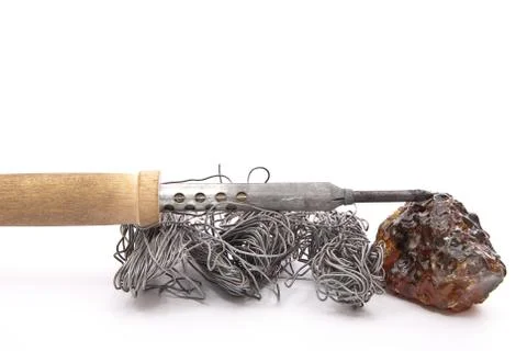 Set of the soldering tools Stock Photos
