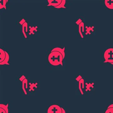 Set Solution to the problem and Graves funeral sorrow on seamless pattern Illustrazione stock