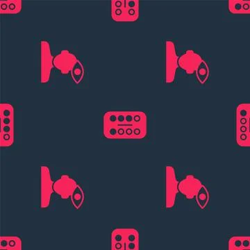 Set Solution problem in psychology and Sedative pills on seamless pattern イラスト素材