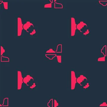 Set Solution problem in psychology and Bipolar disorder on seamless pattern Illustrazione stock