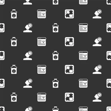 Set Solution problem in psychology, Insomnia, Antidepressants and Online 스톡 일러스트