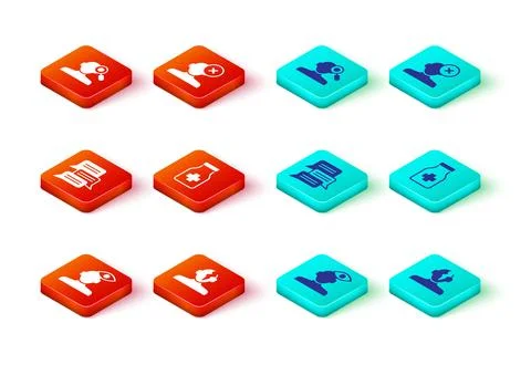 Set Solution problem in psychology, Online psychological counseling, Sedati.. Stock Illustration