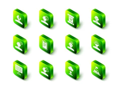 Set Solution problem in psychology, Psychology book, Tear cry eye, Concussion Illustrazione stock