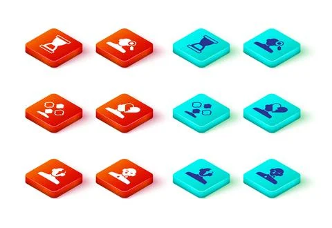 Set Solution problem in psychology, Tear cry eye, Schizophrenia, Broken hea.. Stock Illustration