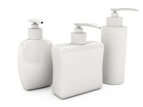 Set of spa bottles Stock Illustration