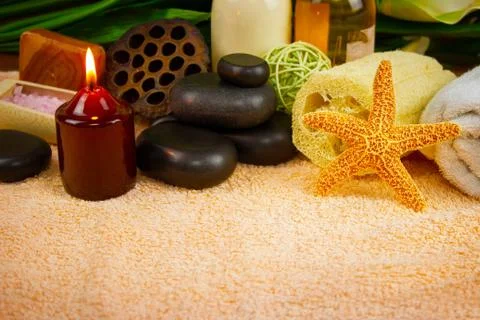 Set for spa-procedures Stock Photos