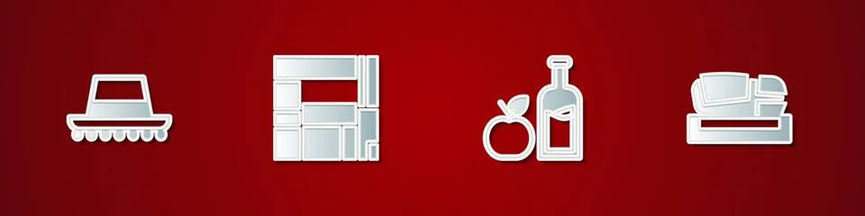 Set Spanish hat, House Edificio Mirador, Apple cider bottle and Stadium Mesta 스톡 일러스트