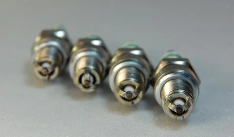 Set of spark plugs Stock Photos