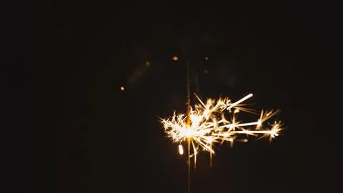 Set sparklers Stock Photos