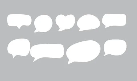 Set of speak bubble text Stock-Illustration