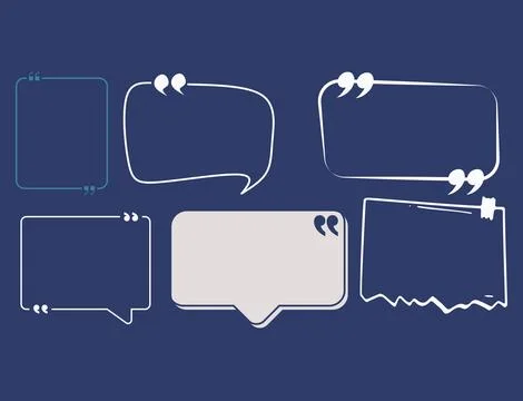 Set of speech banner, ribbon and bubbles illustration Illustration