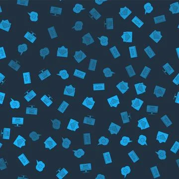 Set Speech bubble with angry smile, Envelope, Page 404 error and Monitor FAQ  Stock Illustration