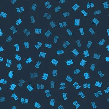 Set Speech bubble chat, Chalkboard, Hello in different languages and Learning Illustrazione stock