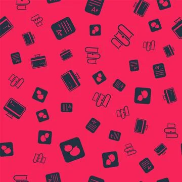 Set Speech bubble chat, Exam sheet with A plus grade, Computer monitor and Book 스톡 일러스트