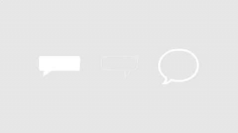 Set of speech bubble dialogue animation with alpha channel Video stock 346280430